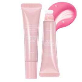 SHEBEEDO Tinted Lip Serum,Glossy Plumping Nude Colors Lipgloss,Hydrating Lip Plumper with Natural Shine,Nourishing Jelly Lip Tint for Soft,Nourished Lips with Plumping Polypeptides