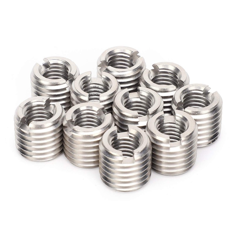 Eujgoov Thread Inserts M10 Internal Thread M16 Male Thread Stainless