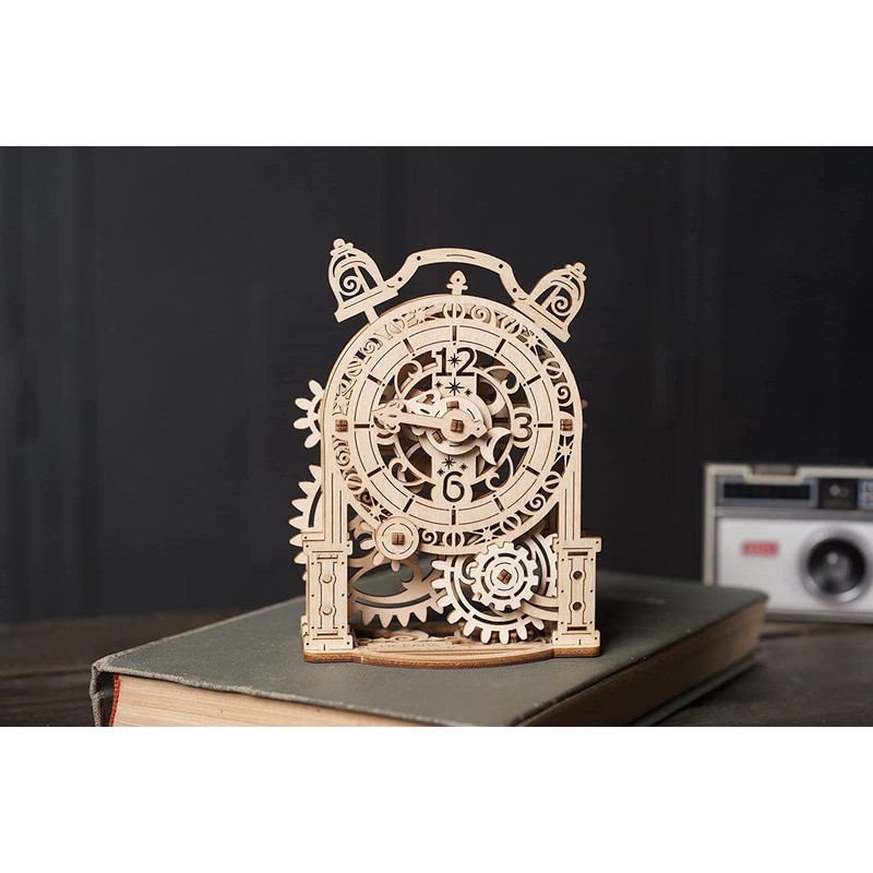 Ugears Vintage Alarm Clock 70163 Wooden Puzzle Craft Model No