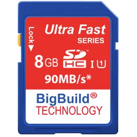 BigBuild Technology 8GB SDHC Memory Card for Campark T90, T200, TC11, TC15, TC24 Wildlife Trail Cameras