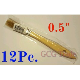 Merit 12 of 0.5 Inch Chip Brush Disposable for Adhesives Paint Touchups Glue 1/2"