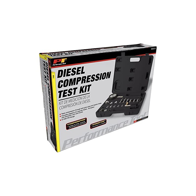 Performance Tool W89731 Diesel Compression Test Kit - Professional Grade
