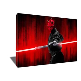 ARToholic Studios Darth Maul Poster Photo Painting Artwork Portrait on CANVAS Art