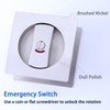 Dontay Pocket Door Lock and Pull, Square Privacy (Bed/Bath) Latch,