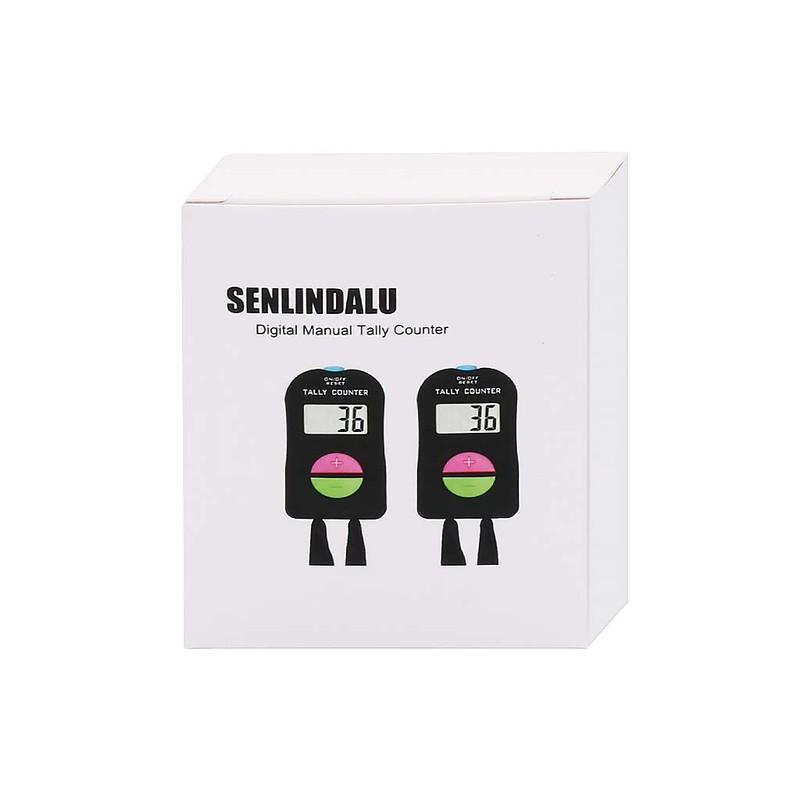 SENLINDALU Pack of 2 Pieces, Digital Hand Tally Counter Small