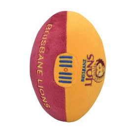 Brisbane Lions Maroon Synthetic Leather Foam Rugby Ball