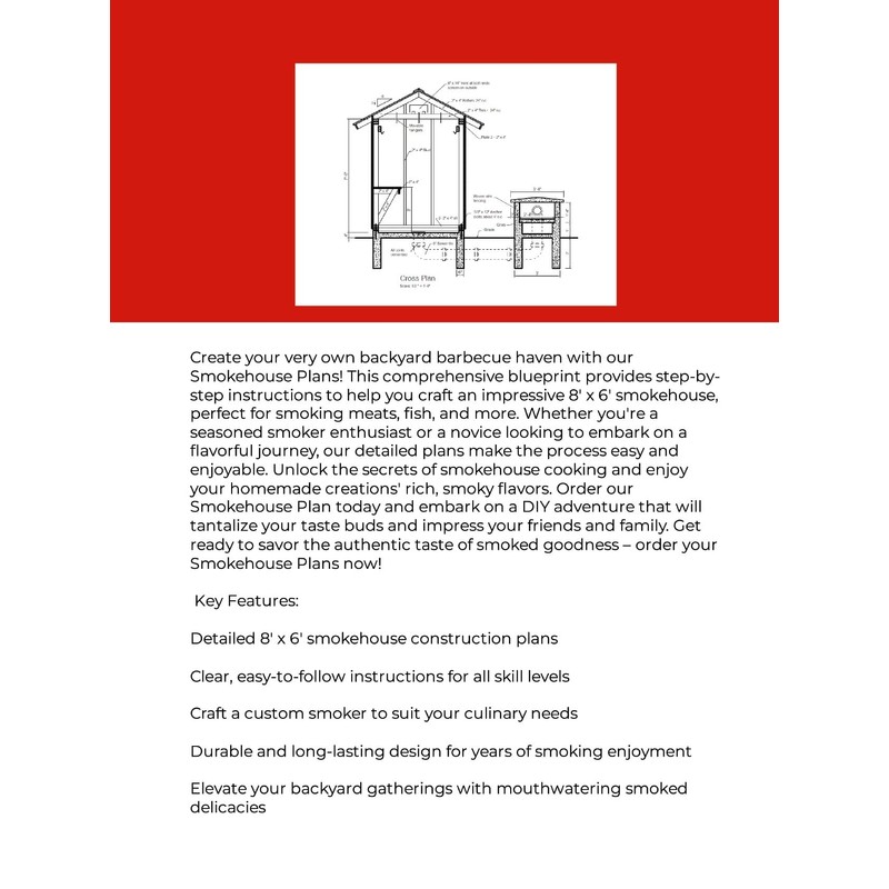 8' x 6' Smokehouse Building Plans - DIY Smoker Construction