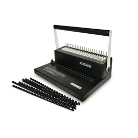 C-12 Binding Machine, 21-Hole, Value Kit 100 PCS 5/16'' Comb Binding Spines, Comb Binding Machine Perfect for Letter Size, A4, A5 or Smaller Sizes Office Documents, Heavy Duty Machine