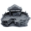 Tabletop Gaming Miniatures Terrain Paintable Oxen Enclosure with Removable Roof,