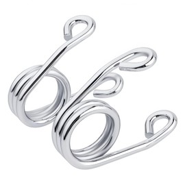 2.5" Chrome Motorcycle Seat Springs - Heavy Duty Steel Torsion Solo Seat Springs Compatible with Harley Bobber Chopper Softail Sportster Custom Applications (Pair)​