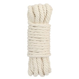 jijAcraft 10M 12MM Macrame Cord, Thick White Cotton Macrame Rope for Wall Plant Hangers Knitting DIY Crafting Decoration