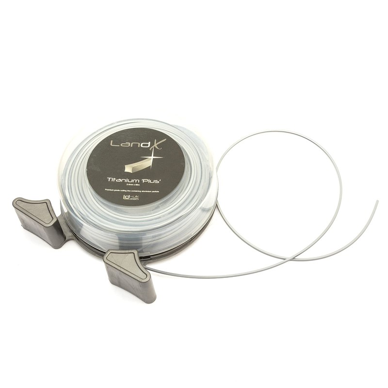 Land-X Square Strimmer Line Heavy Duty 2.4mm x 60m Titanium