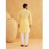 Sojanya (Since 1958 Men'S Pure Cotton Yellow Chikankari Only Long