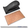 DEWEPRO Sanding block with Velcro including replaceable carbide plate made