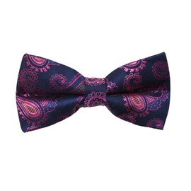 Dan Smith DBD7B.02 Inspire Patterns - Corbata de microfibra para hombre, Dbd7b16c-midnight Blue Pink, Talla única