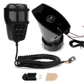Car Horn,12V Horn Siren 7 Sounds Horn With Mic PA Speaker System For Car Boat Van Truck
