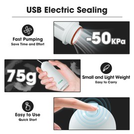 eSUN Upgrade Vacuum Kit, 10pcs 3D Printer Filament Vacuum Compression Storage Bag with USB Pump, Reusable Filament Moisture Proof Dry Vacuum Sealed Bag for Spool Storage, Discoloration Desiccant