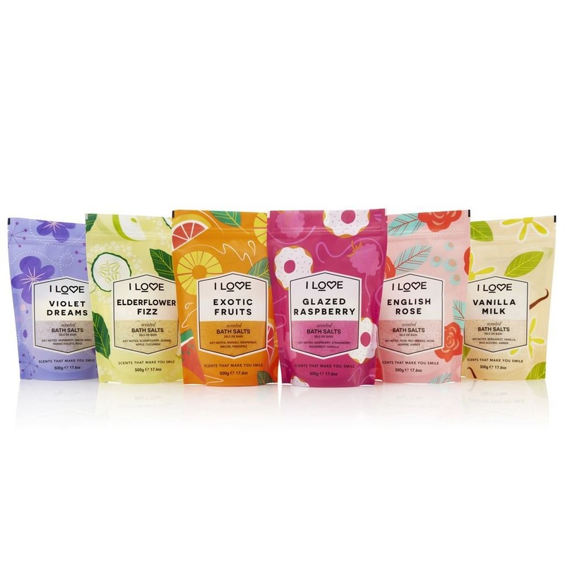 I Love Violet Dreams Scented Bath Salt, With 99% Naturally