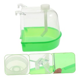 ORFOFE Canary Parrot Bird Bath Cage Covered Bathing Box Plastic Bird Bath Cage Door Accessory