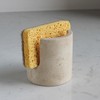 Natural Travertine Sponge Holder for Kitchen Sink, Drying Rack, Compact