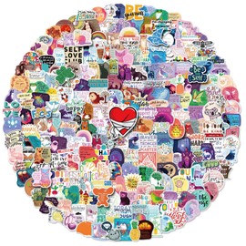 300Pcs Positive Inspirational Words Stickers Pack, Motivational Quotes Decals for Kids, Teens, Adults, Schools, Rewards, Vinyl Waterproof Trendy Stickers for Water Bottles, Laptops, Skateboards