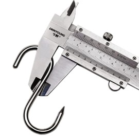 ARTOYS Butcher Hooks Small 304 Stainless Steel (7 cm, 4 mm) Pack of 10 Smoking Hooks Hanging Hooks Meat Hooks with Tips End for BBQ Baking