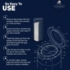 Extra Large Refillable Disinfecting Wet Wipes Dispenser (Navy Blue) |
