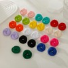 RUOFFETA Acrylic Love Knot Stud Earrings, Candy Color Statement Earrings