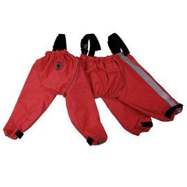 FouFou Dog 62555 Bodyguard Protective All-Weather Dog Pants, Medium, Red
