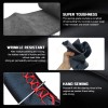CHUSYYRAY Black 14" 38cm Genuine Leather Thread DIY Car Steering