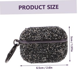 jojofuny Adorable Rhinestone Earphone Case for Protective Cover Design Stylish Earphone Protector for Everyday Use