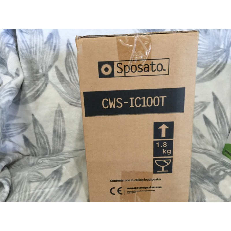 Sony Sposato CWS-IC100T, By Sony 6.5" 2-Way In-Ceiling Speaker, 60W,