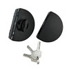 Qrity Stainless Steel Glass Door Lock with Key Open/Close for