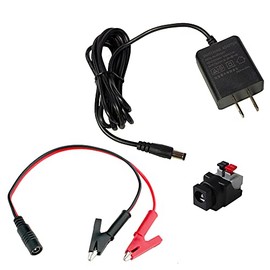 Kaito Denshi AC Adapter (PSE Compatible) 5V 1.5A 7.5W Center Plus Switching 5.5mm 2.1mm DC Plug Alligator Clip Set Connector Set RoHS