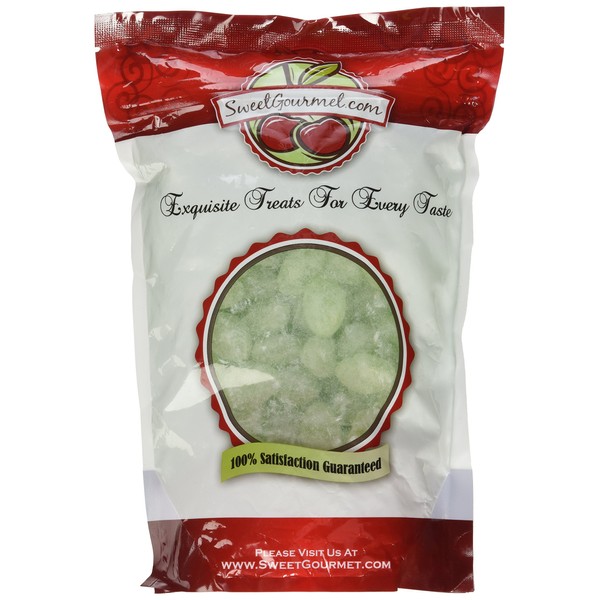 Claeys Green Apple Sanded Candy Drops ~ 2 Lbs ~ Old Fashioned Flavor