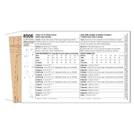 Simplicity Pattern 8506 A (10-12-14-16-18-20-22) Misses' Vintage Set of Sleeves, Paper, White, 22 x 15 x 1 cm