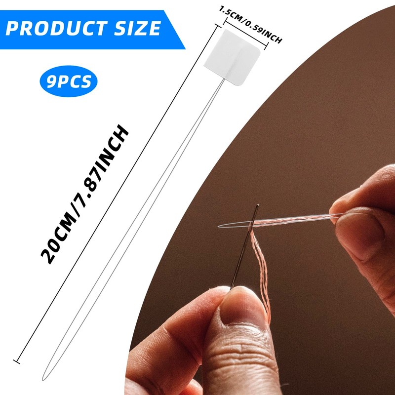 7.87" Needle Threaders Embroidery Stitching Craft Tool for DIY Sewing,