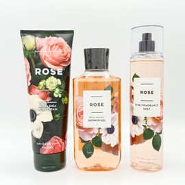 ROSE Bath & Body 3-Piece Bundle | Ultra Shea Body Cream, Shower Gel and Fine Fragrance Mist