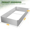 OZMSHF 2 Pack Tall 8FT Raised Beds for Gardening, Corrugated