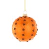 Cody Foster & Co Orange Pomander Blown Glass Hanging Ornament