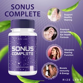 (3 Pack) Sonus Complete Capsules, Sonus Complete Advanced Supplement, Sonus Complete aims to Improve Hearing, Sonus Complete Maximum Strength Formula, Sonus Complete Pills Review (180 Capsules)