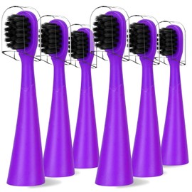 Compatible Con Cabezales De Repuesto Para Cepillos De Dientes Eléctricos Burst Kids Con Tapas Antipolvo Ajuste Perfecto Con El Cepillo De Dientes Sónico Burst Kids Paquete De 6