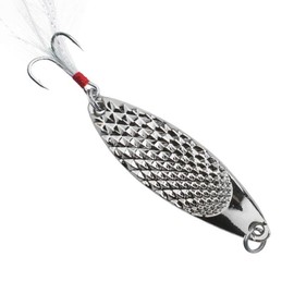 Fish Scale Pattern Fishing Lure, Artificial Bait with Hook, Outdoor Fishing Accessories, Flyfishing, Solocamping, Picnicaesthetic, Christmas, Christmas Gift - Color: Silver, Specification: 20g