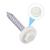 400 Pack White 8mm Roofing Screw Caps – Durable Plastic