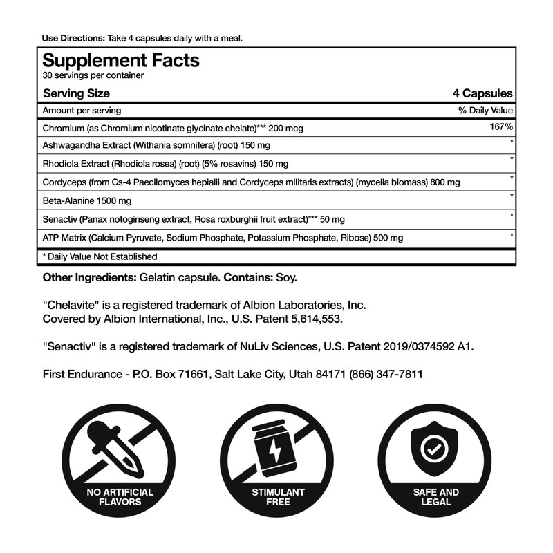 FIRST ENDURANCE OptygenHP - Premium Endurance Supplement | Boost Power