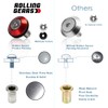 Rolling Gears Kit Washers Anode Gasket M6 Parts Aluminum For