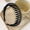 Headband Women No Pain Headband Tooth Full Diamond Flocking Headband