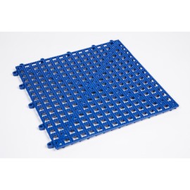 Dri-Dek 1'x1' Interlocking Tiles - Flexible Patio, Porch, Lanai, Balcony, Basement & Pool Deck Flooring (1'x1' Tiles - 12-Pack, Blue)
