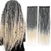 Sangtok 10 PCS Mixed Clip in Dreadlock Extensions, 24 inch