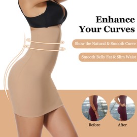JOYSHAPER Half Slips for Under Dress Women Tummy Control Seamless Slip Slimming Shapewear